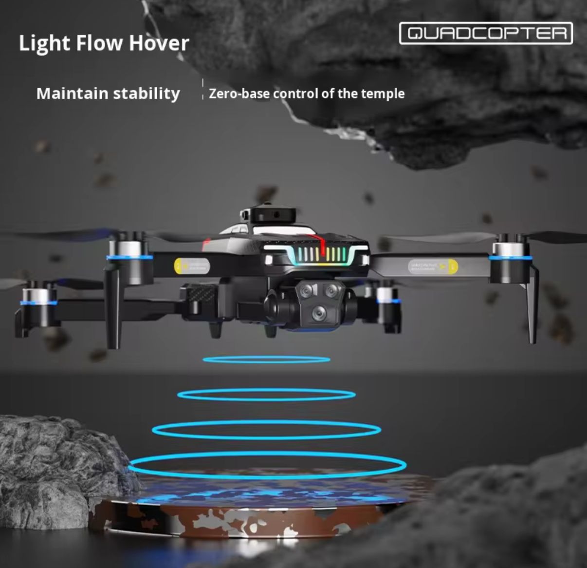 🚁 DRON PLEGABLE J6P RGB – CÁMARA HD