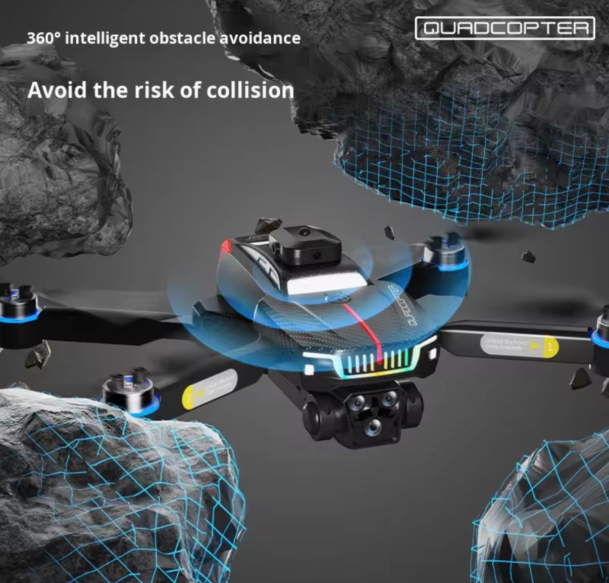🚁 DRON PLEGABLE J6P RGB – CÁMARA HD