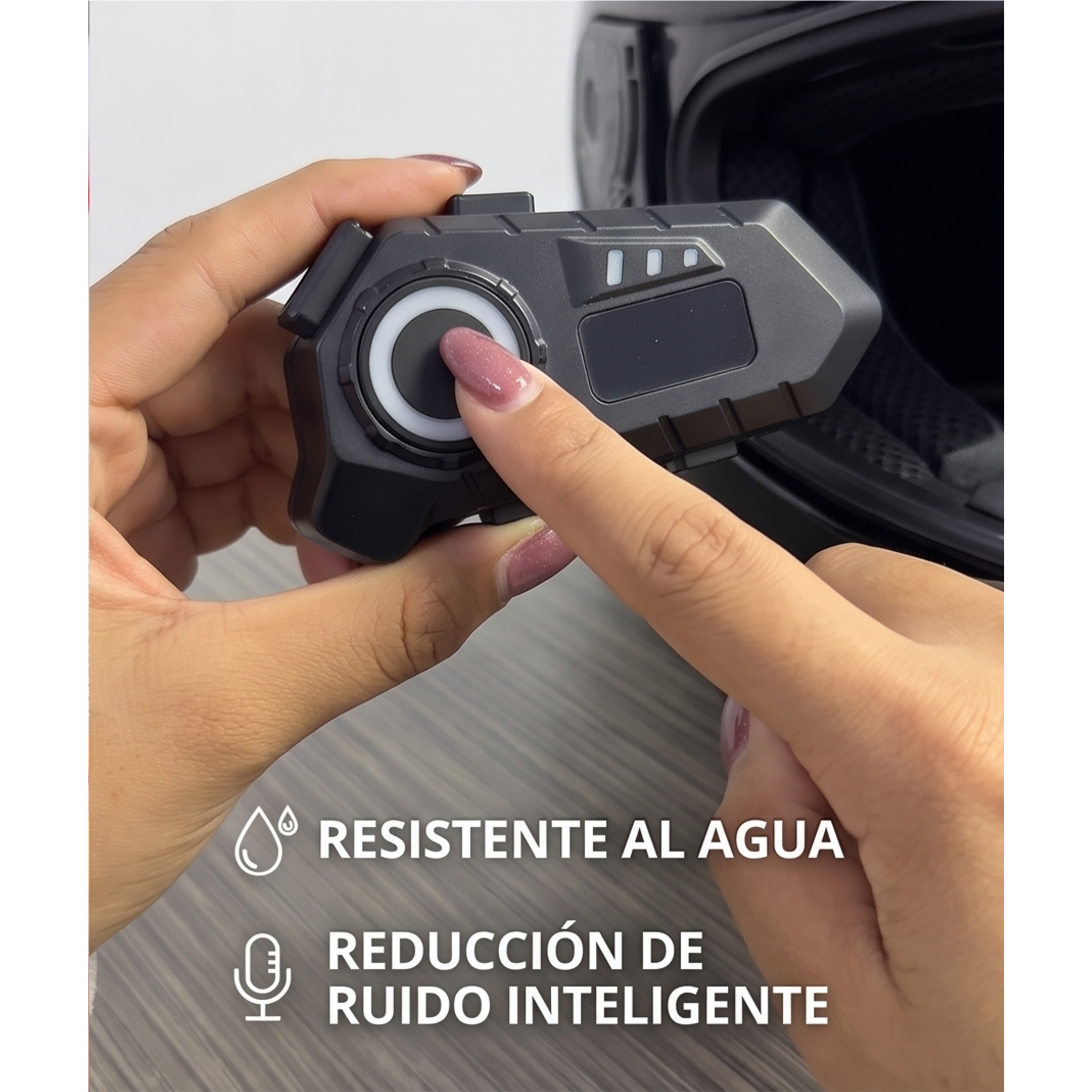Intercomunicador Bluetooth con Radio FM