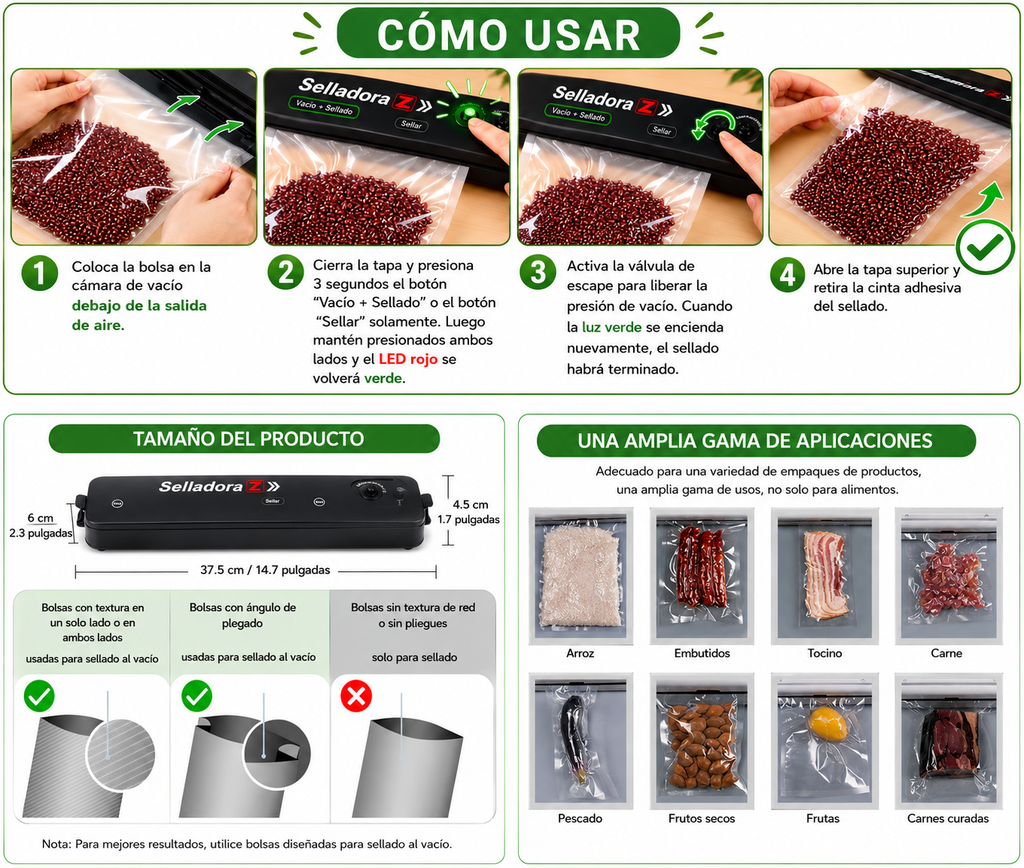 Maquina Selladora De Bolsas Al Vacio Emp