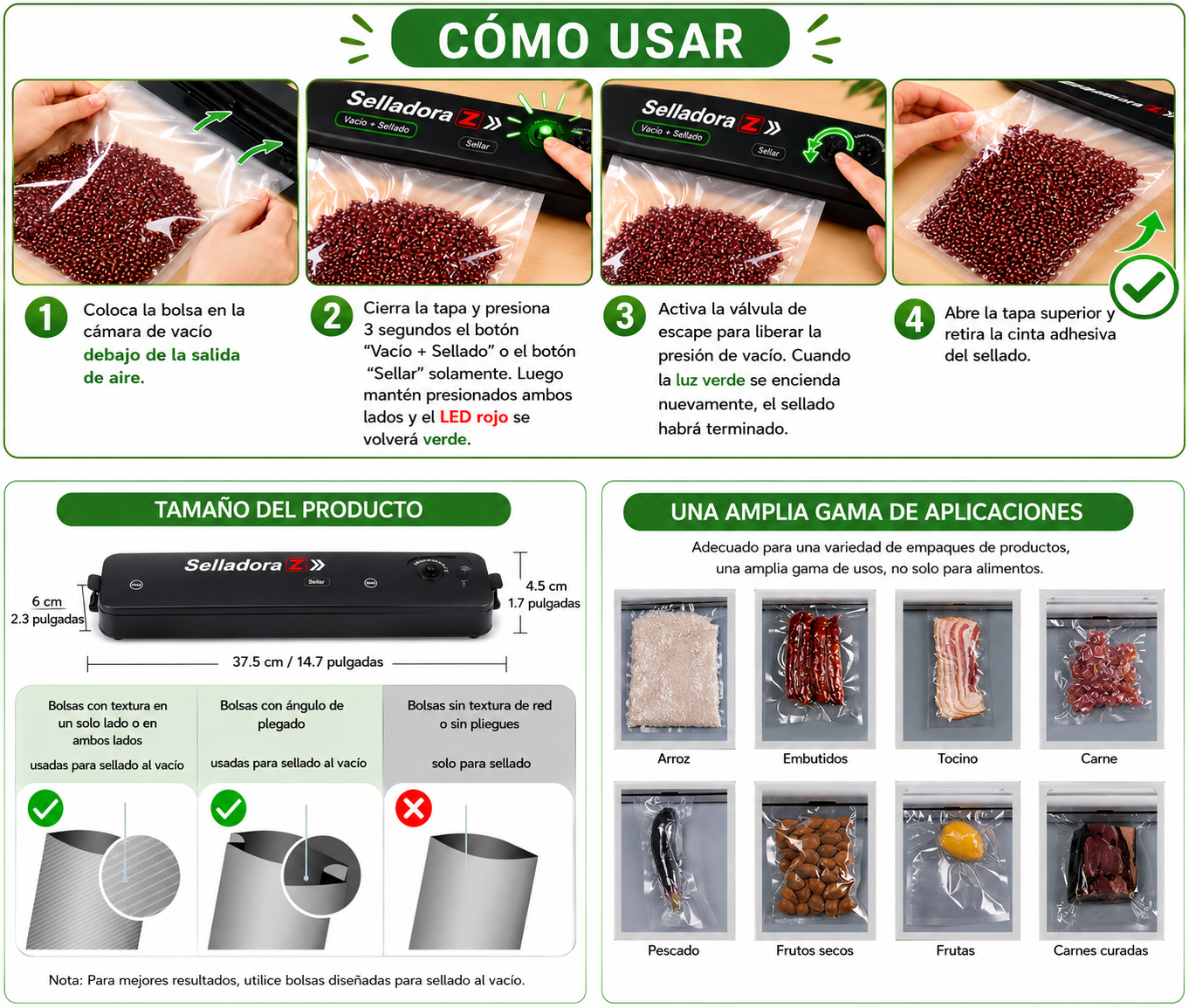 Maquina Selladora De Bolsas Al Vacio Emp