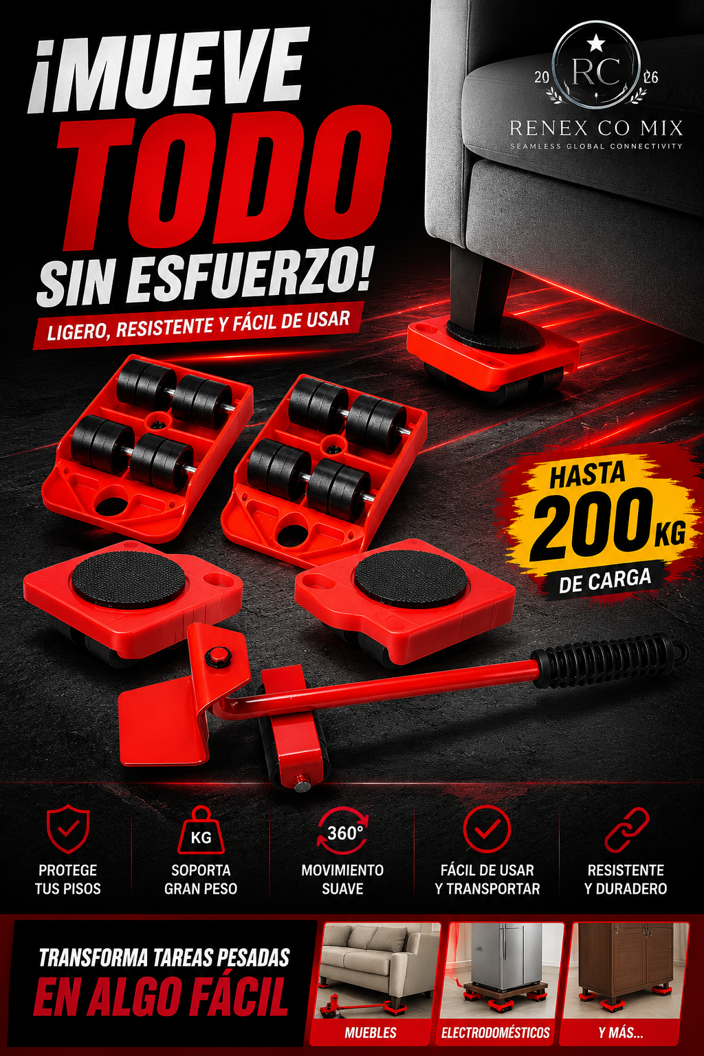 Kit Levanta y Desliza