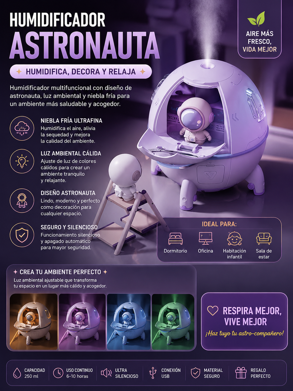 Humificador nave espacial
