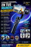 ESTABILIZADOR GIMBAL CELULAR 3 EJES CON