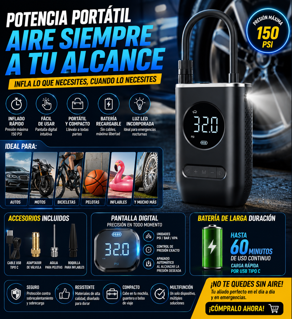 COMPRESOR  PORTATIL