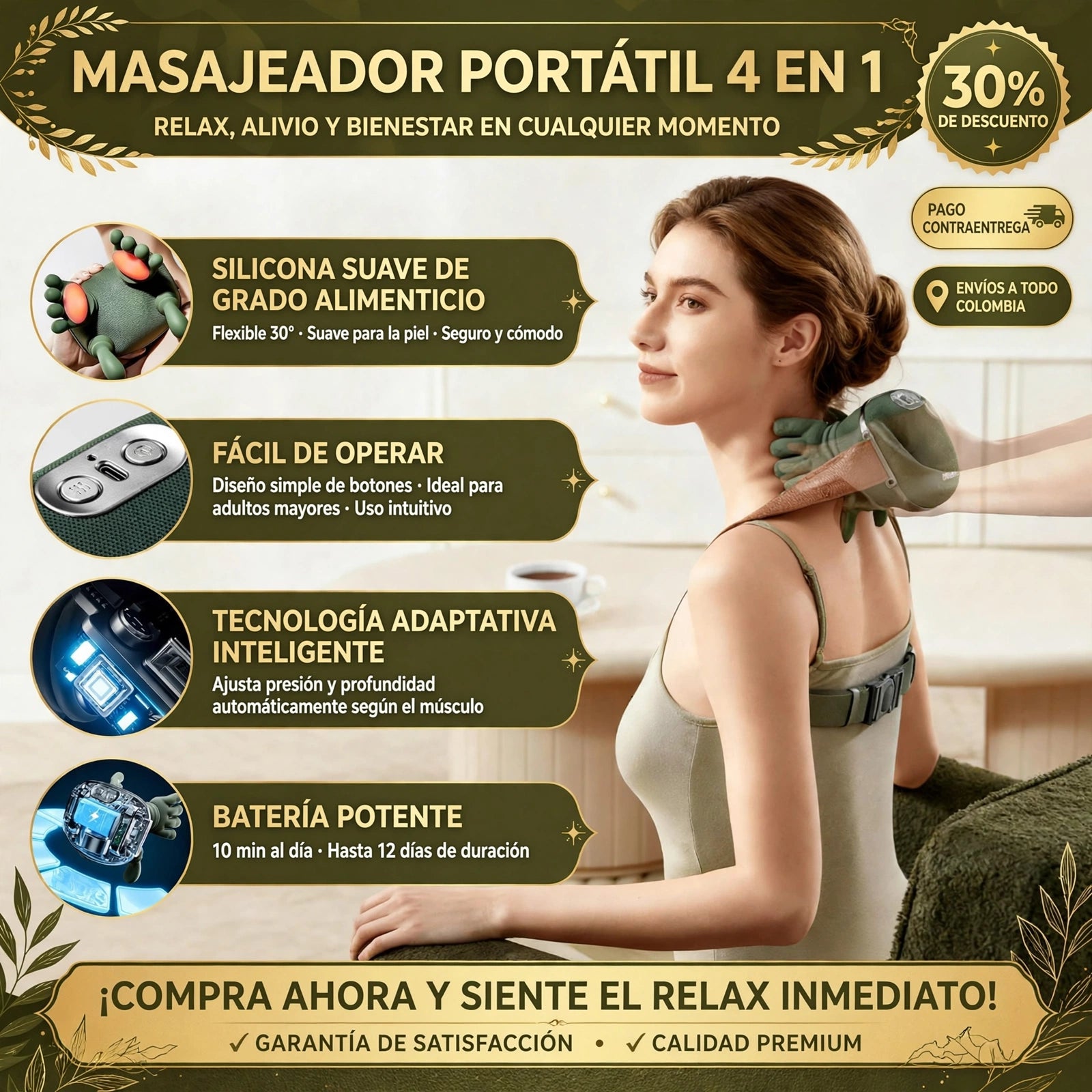 Masajeador de Cuello y Hombros Manitos