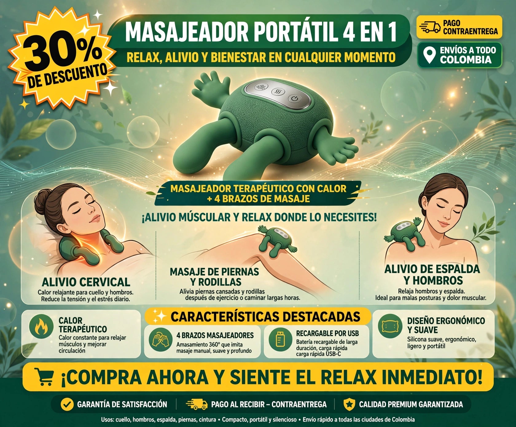 Masajeador de Cuello y Hombros Manitos