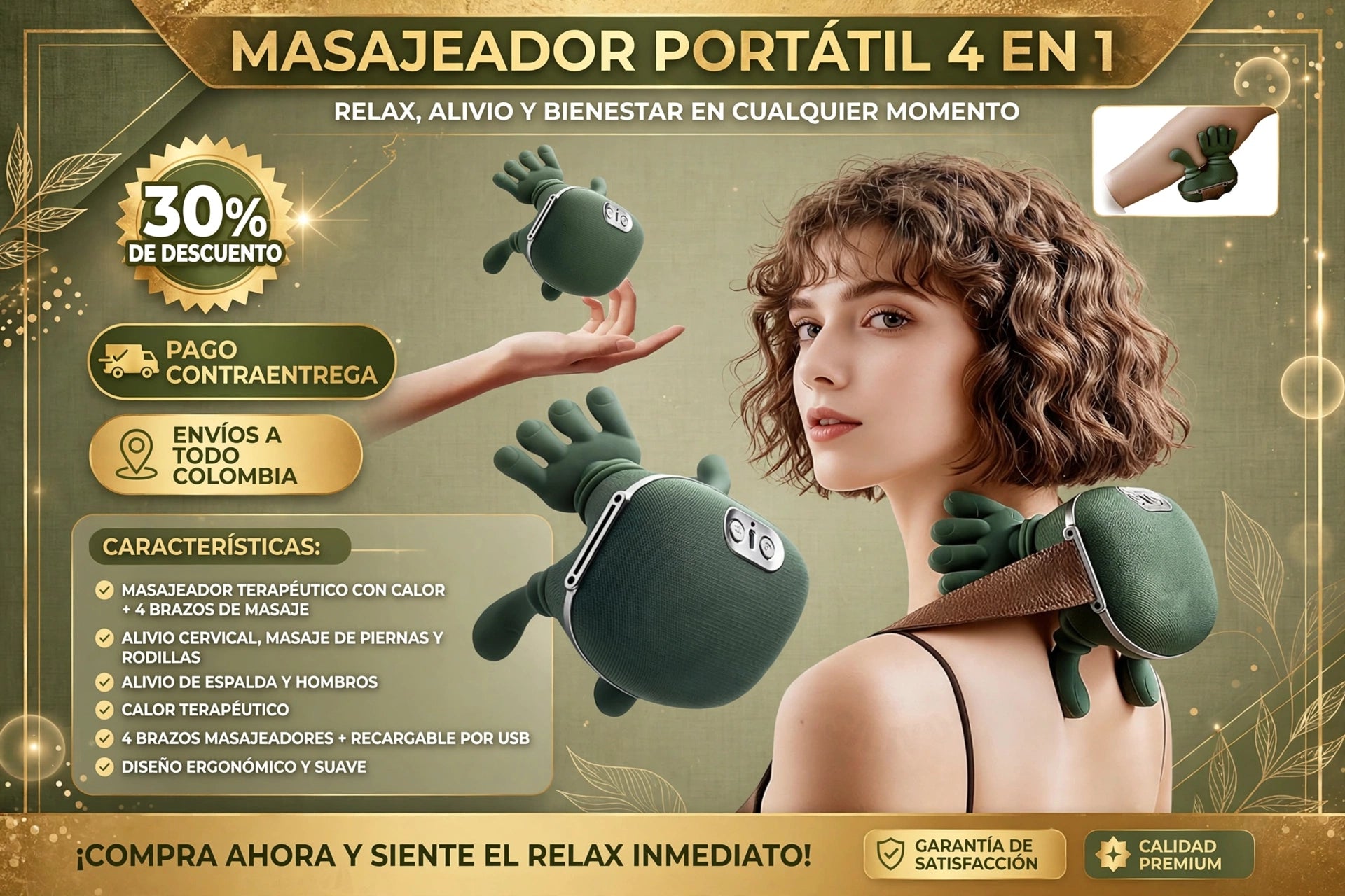 Masajeador de Cuello y Hombros Manitos