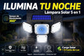 Lampara Solar de 3 Cabezas 192 LED