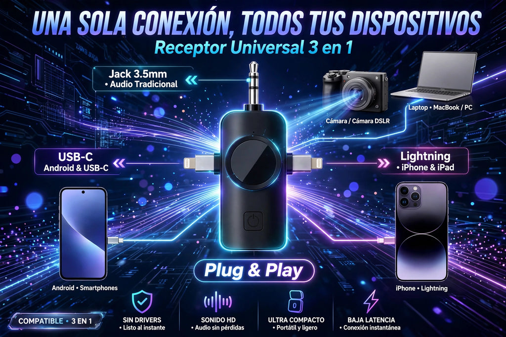 MICROFONO INALAMBRICO 3 EN 1